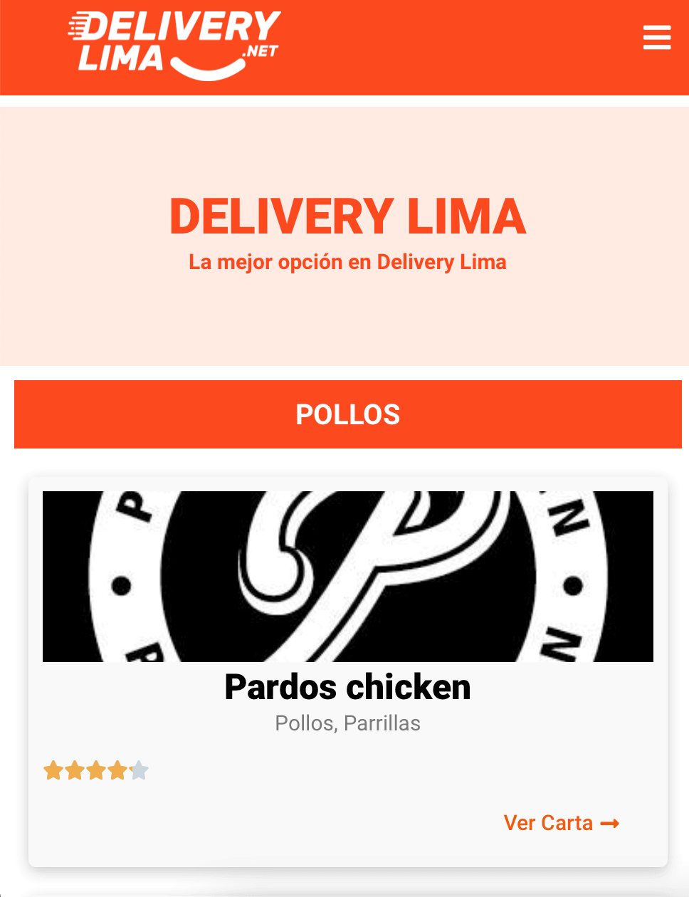 Delivery Lima Web