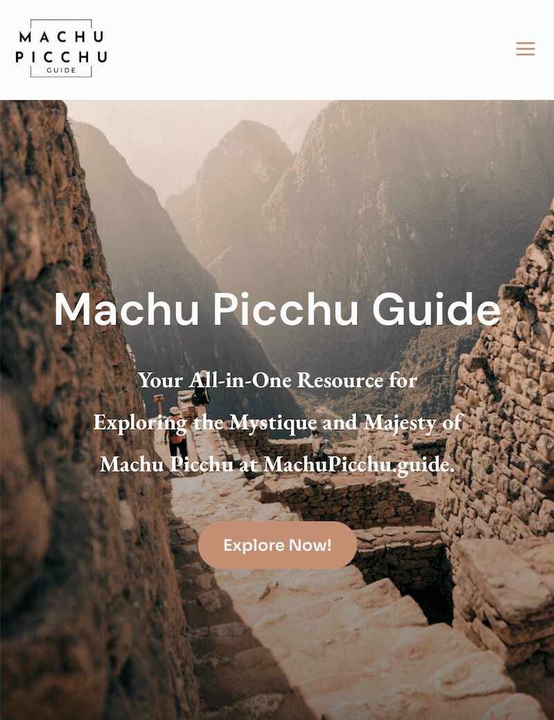 Machu Picchu Guide Web